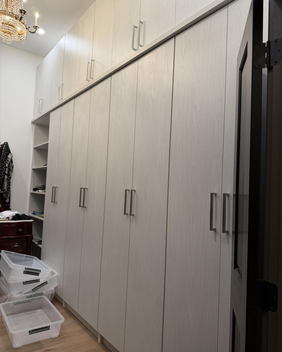 Custom closet cabinet installation in Stow, Ohio by Summit Remodeling