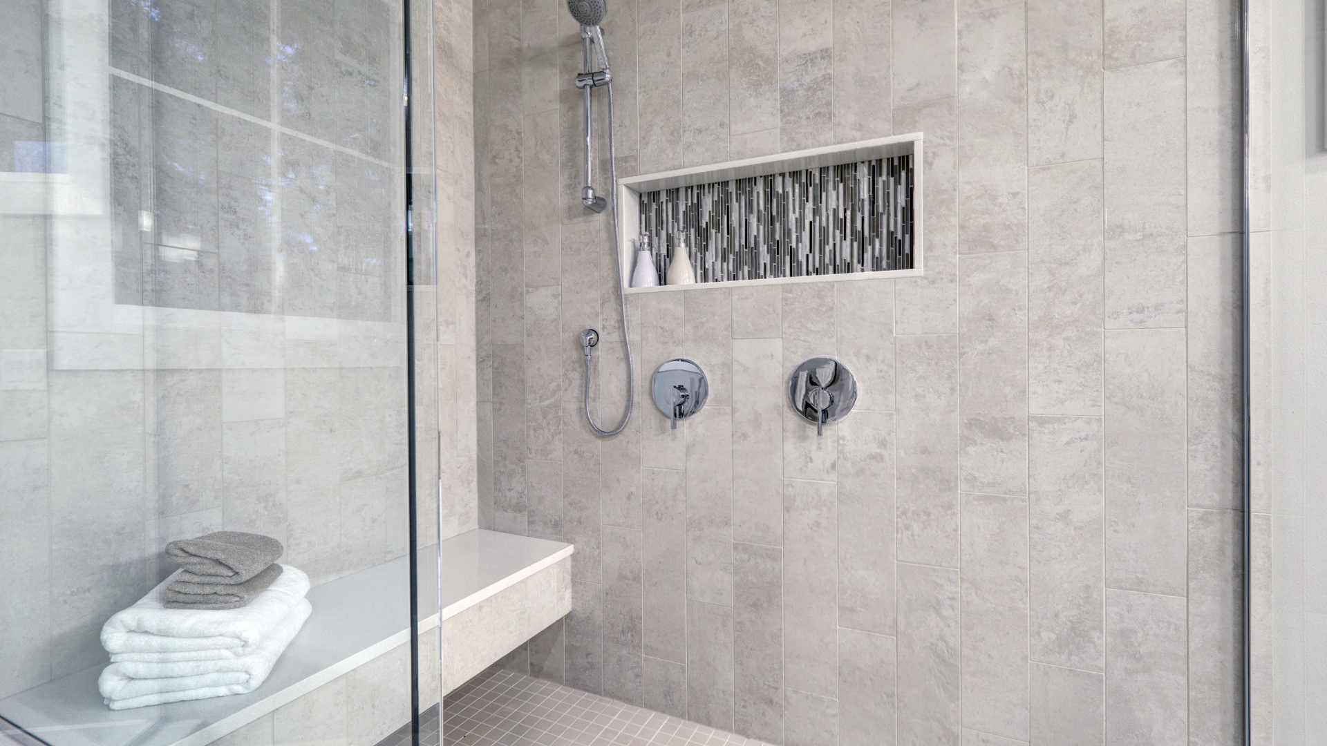 A bathroom remodel that adds a walk in shower can give you a more open feel
