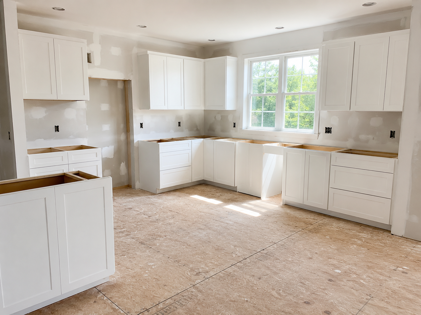 In the middle of a kitchen remodel in Akron, Ohio by Summit Remodeling